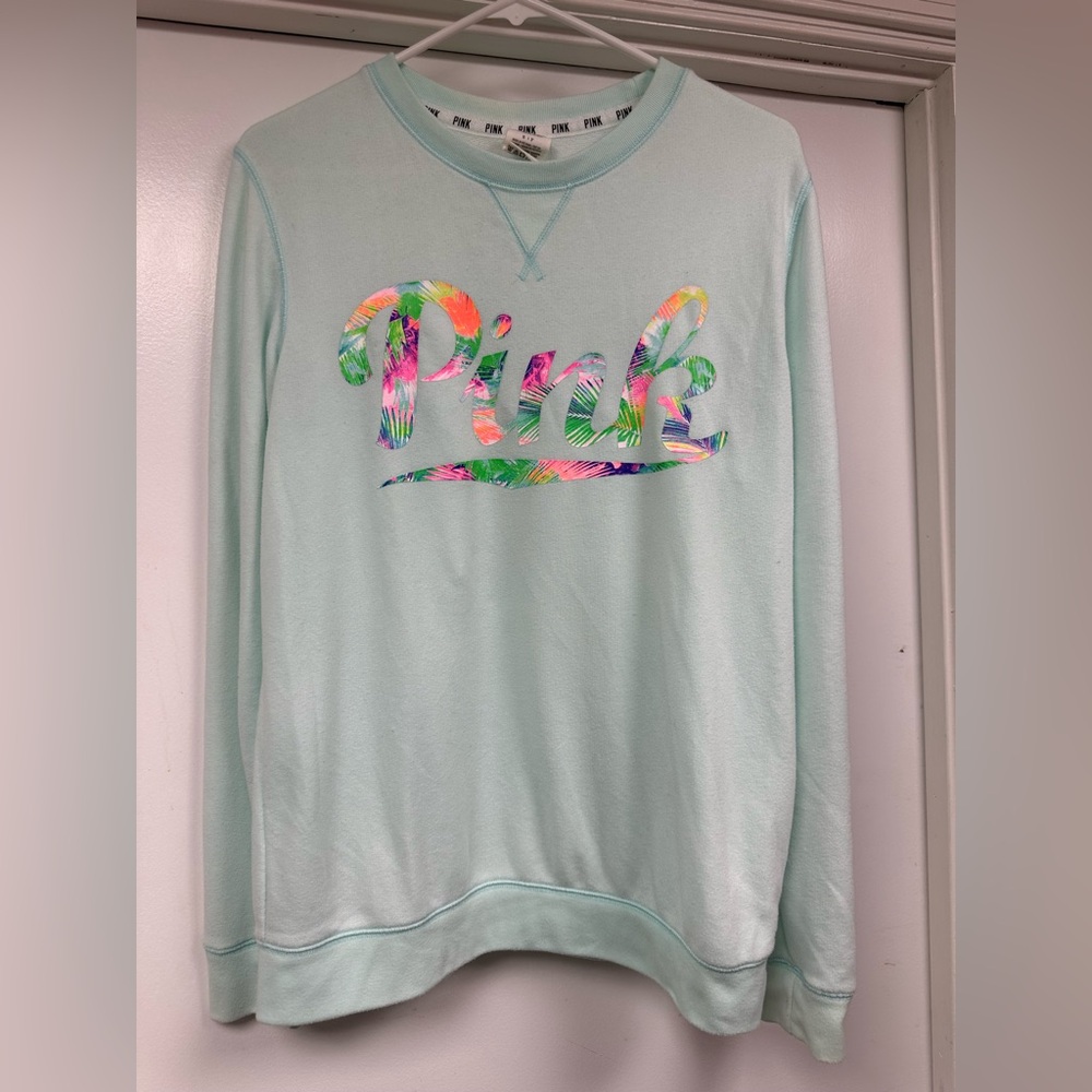 Victoria's Secret PINK Light Green sweatshirt size Small